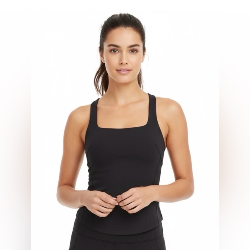 Lululemon Athletica Black Fitted Sleeveless Tank Top
